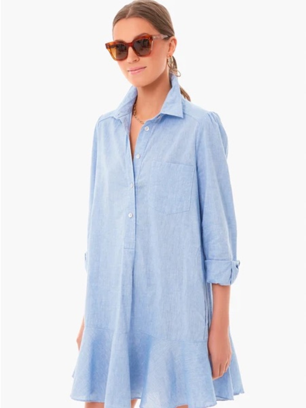 Tuckernuck Chambray Callahan Shirt Dress- Size L